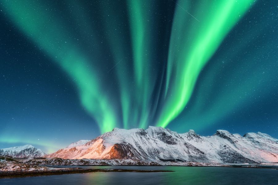 Lofoten, Norvège — Aurores boréales